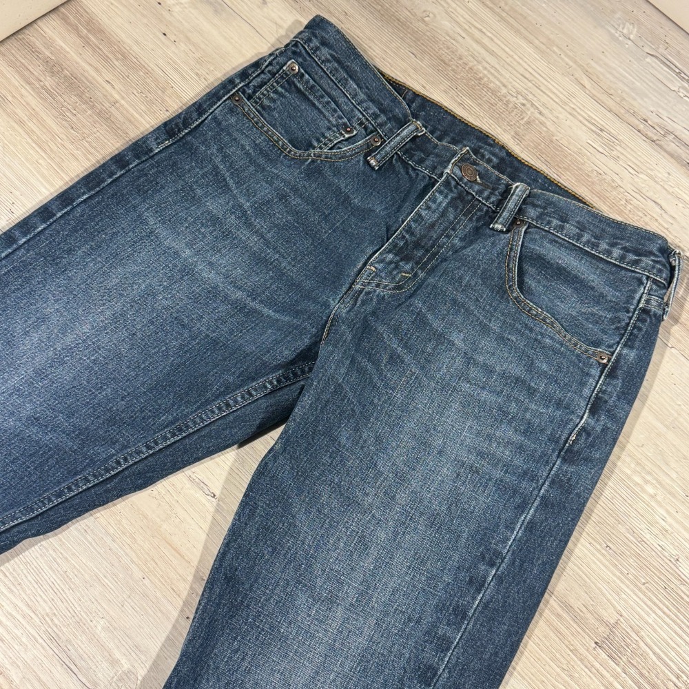 Levis 527 Jeans Mens 32x30 (31x25) Blue Low Boot Cut Denim Medium Wash
